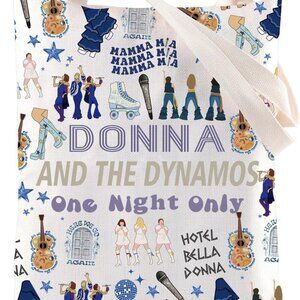 Musical-Inspired Canvas Tote Bag Music Lover Gift Dancing Unisex Utility